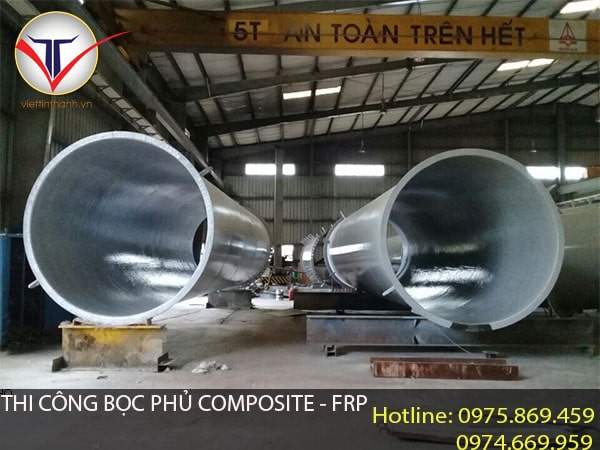 thi công bọc phủ composite- frp